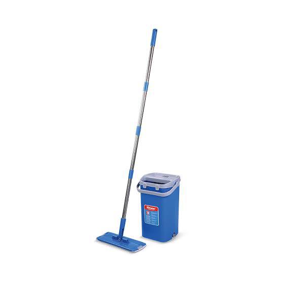 Blue plastic mop bucket cleaner - GST003