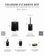 Turkish Okeanos 5-piece bathroom set