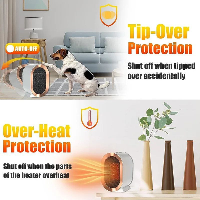 Portable electric heater 1200 watts with different temperatures