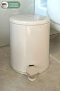 Cigo 3 LT Bathroom Kitchen Office Stainless Steel Trash  Can - Beige