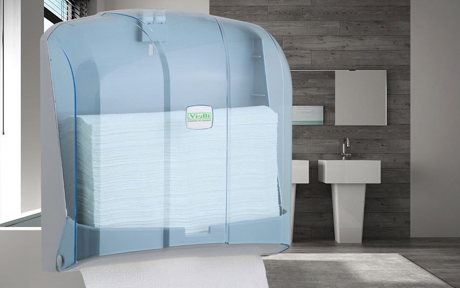 Z Folded Paper Towel Dispenser Capacity 300 (Transparent)