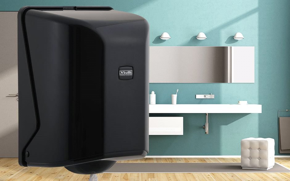Feedpoint Wiper Paper Towel Dispenser (Black)