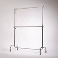 Clothes rack two levels silver