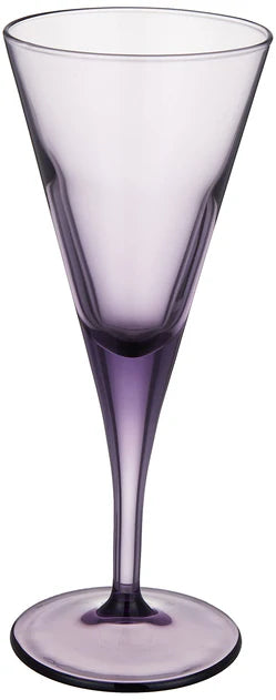 Pasabahce V-Line Champagne Flute Glass - Purple, 200ml