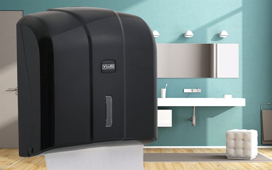 Z Folded Paper Towel Dispenser Capacity 300 (Black)